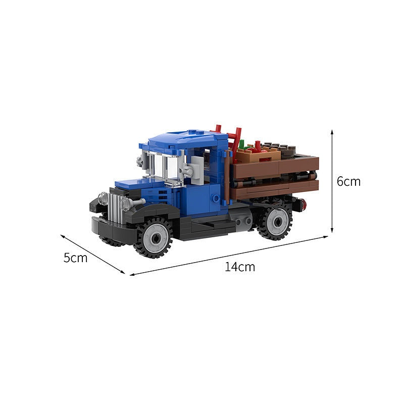 1930s Delivery Farm Truck MOC Building Kit | Vintage Cargo Vehicle - 4