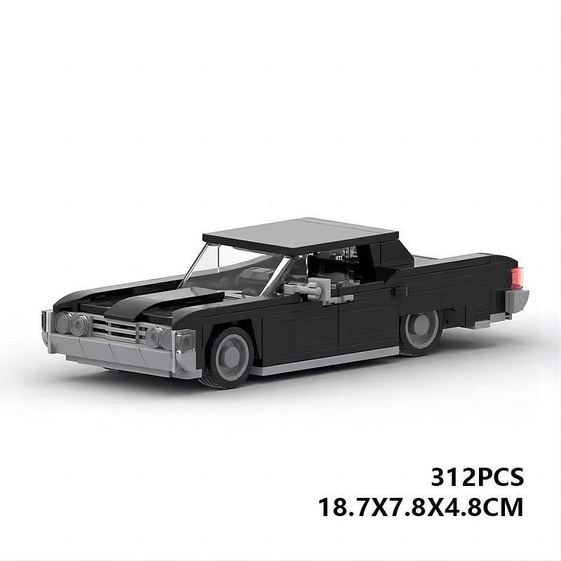 1965 American Luxury Sedan MOC Vehicle Building Kit | Classic Car Design - 6