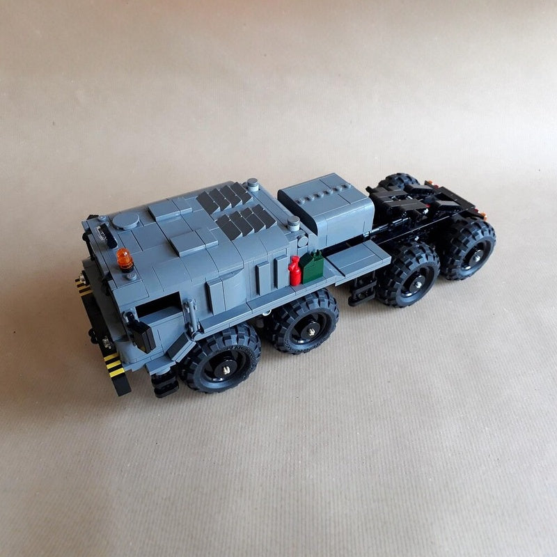 1:27 Soviet-Era 8×4 Heavy Military Tractor Truck MOC Building Kit - 5