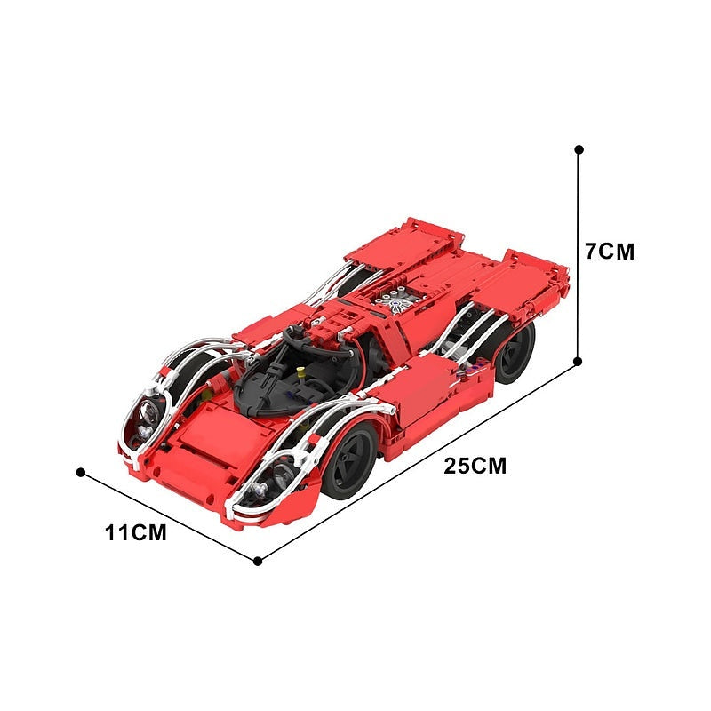 917K Racing Sports Car MOC Building Kit | Classic Motorsport Vehicle - 3