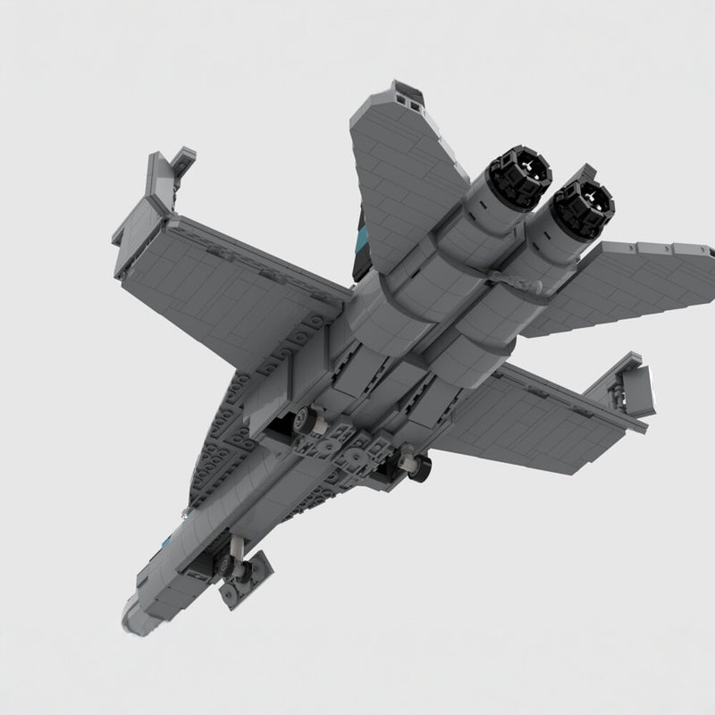F/A-18E Super Hornet Fighter Jet MOC Building Kit - 4