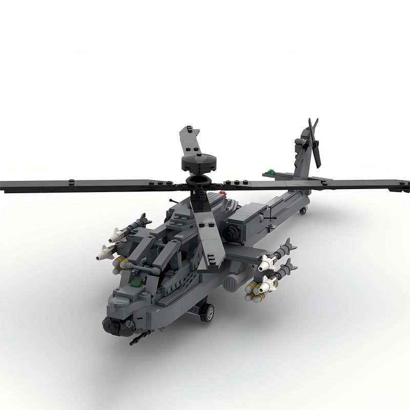 AH-64D Apache Longbow Helicopter MOC Building Kit | Attack Aircraft Model - 4