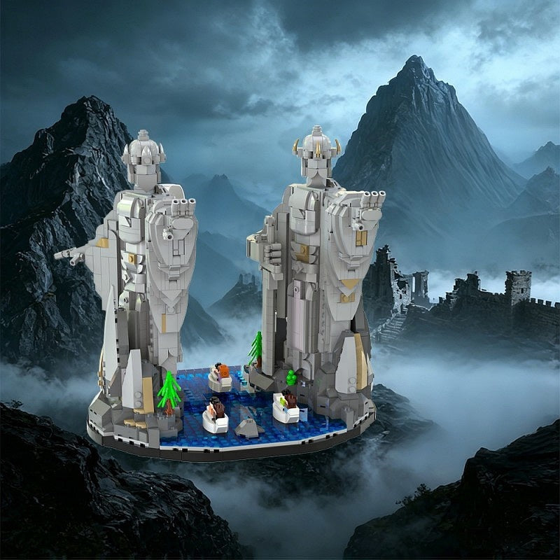 Ancient Fantasy Guardian Statues MOC Building Kit - 6