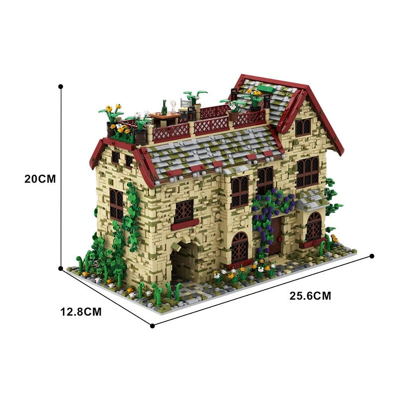 Attic House MOC Building Kit | Cozy Residential Architecture Model - 5