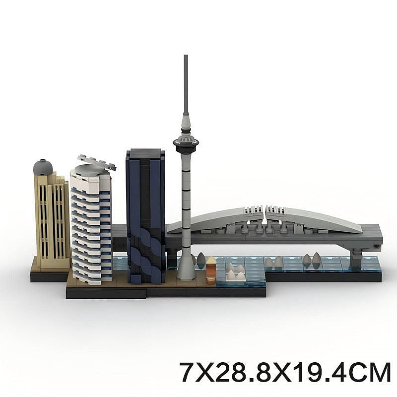 Auckland Skyline MOC Building Kit | New Zealand City Architecture Model - 5