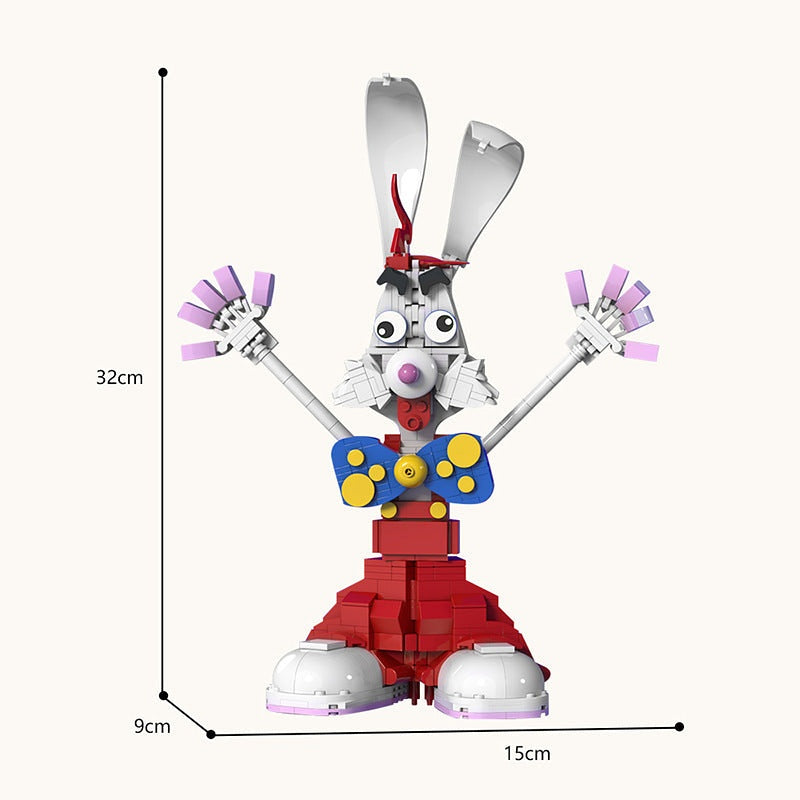 Cartoon Mischief Rabbit Animal Model MOC Building Kit | Character Design - 3