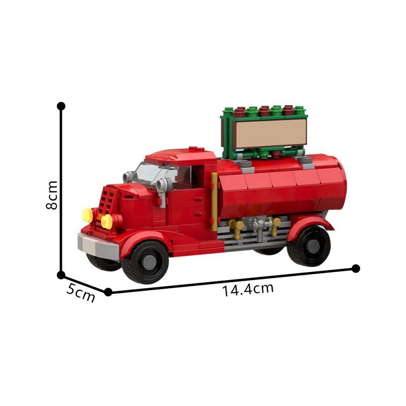 Christmas Hot Cocoa Truck Winter Village Building Kit | Compatible MOC - 4