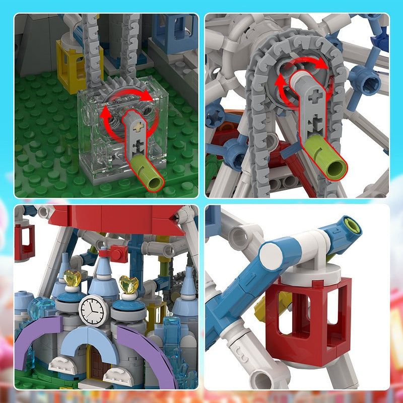 City Ferris Wheel Architecture MOC Building Kit | Amusement Park Model - 6
