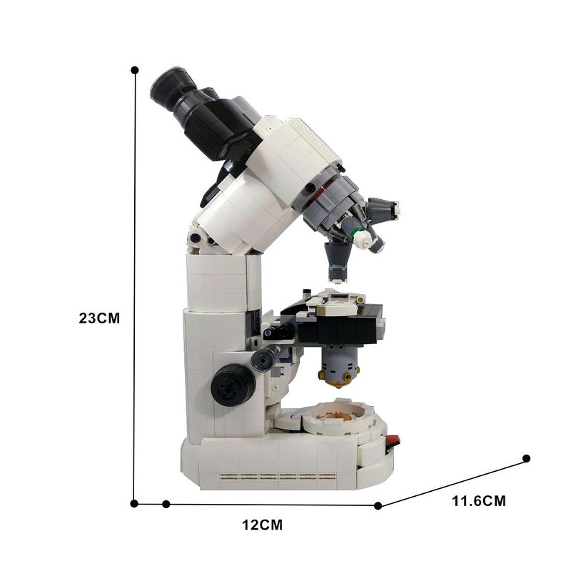 Compound Microscope MOC Building Kit | Scientific Display Model - 6