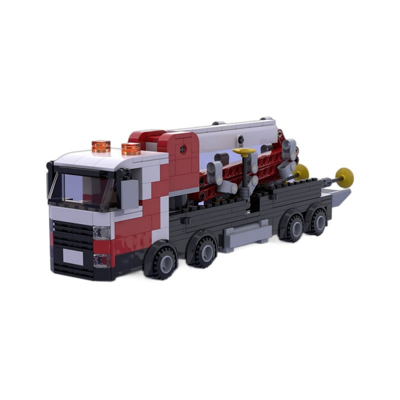 Concrete Pump Truck MOC Building Kit | Construction Vehicle Model - 3