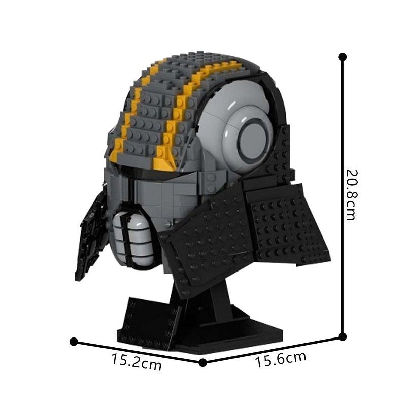 Dark Space Apprentice Helmet MOC Sci-Fi Character Building Kit - 5