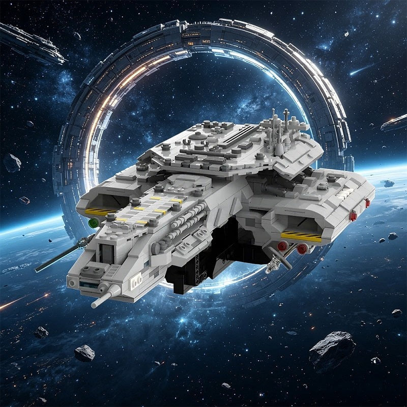 Deep Space Capital Starship MOC Spaceship Building Kit - 5