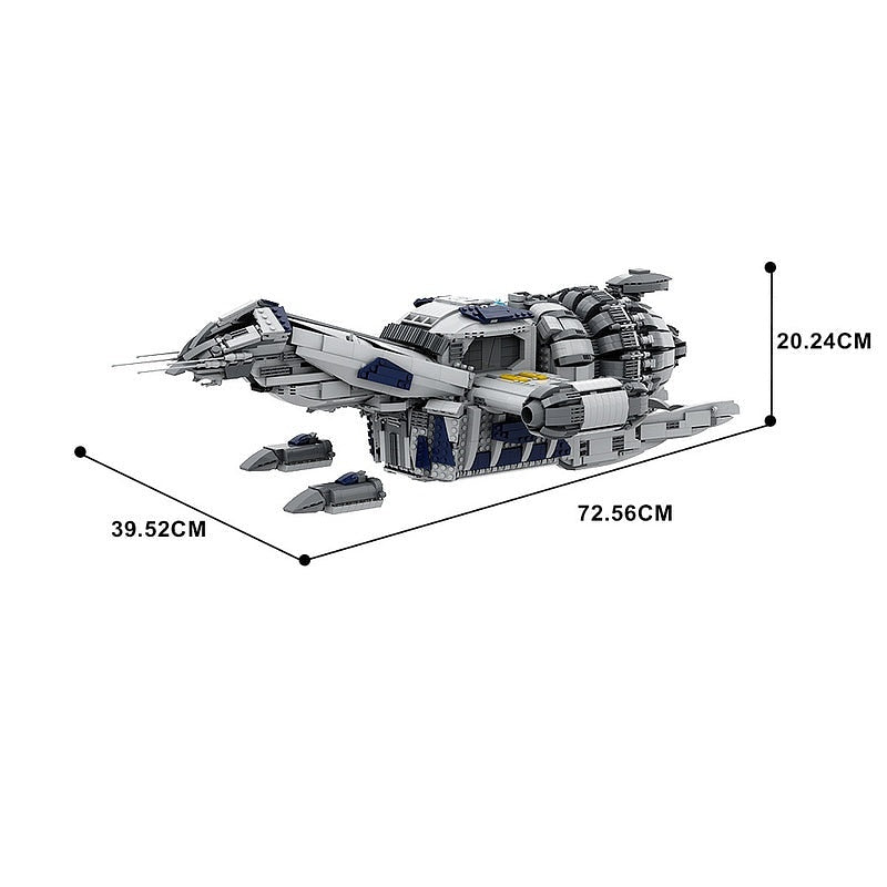 Deep Space Transport Vessel MOC Smuggler Ship Building Kit - 5