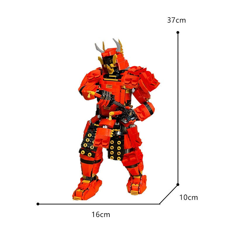 Demon Samurai Mech MOC Building Kit | Fantasy Robot Figure Model - 3