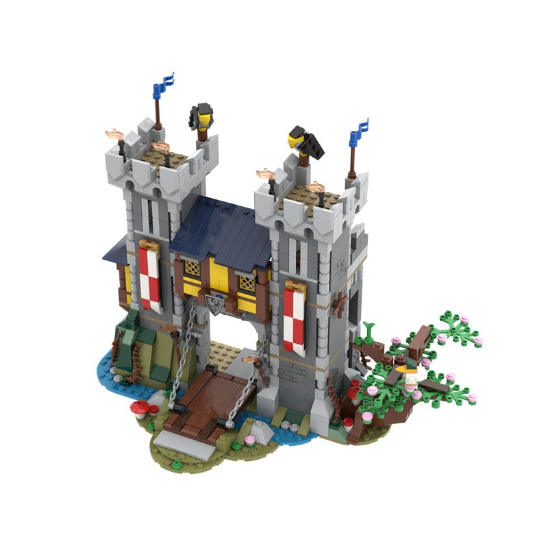 Dragon Attack Castle MOC Fantasy Fortress Building Kit - 5