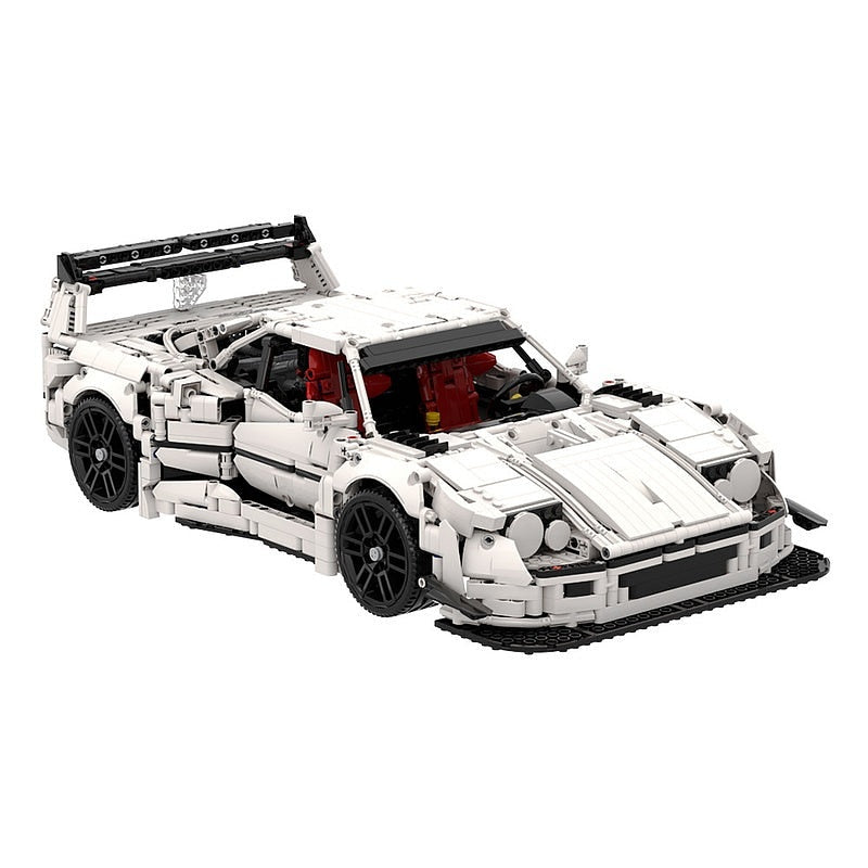 F40 Twin-Turbo Wide Body Sports Car MOC Building Kit | Supercar Model - 5