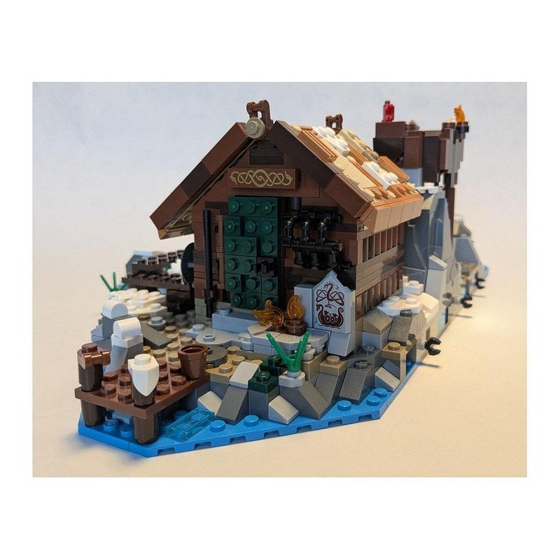 Fisherman's Cabin Viking Village MOC Building Kit | Coastal House Model - 5