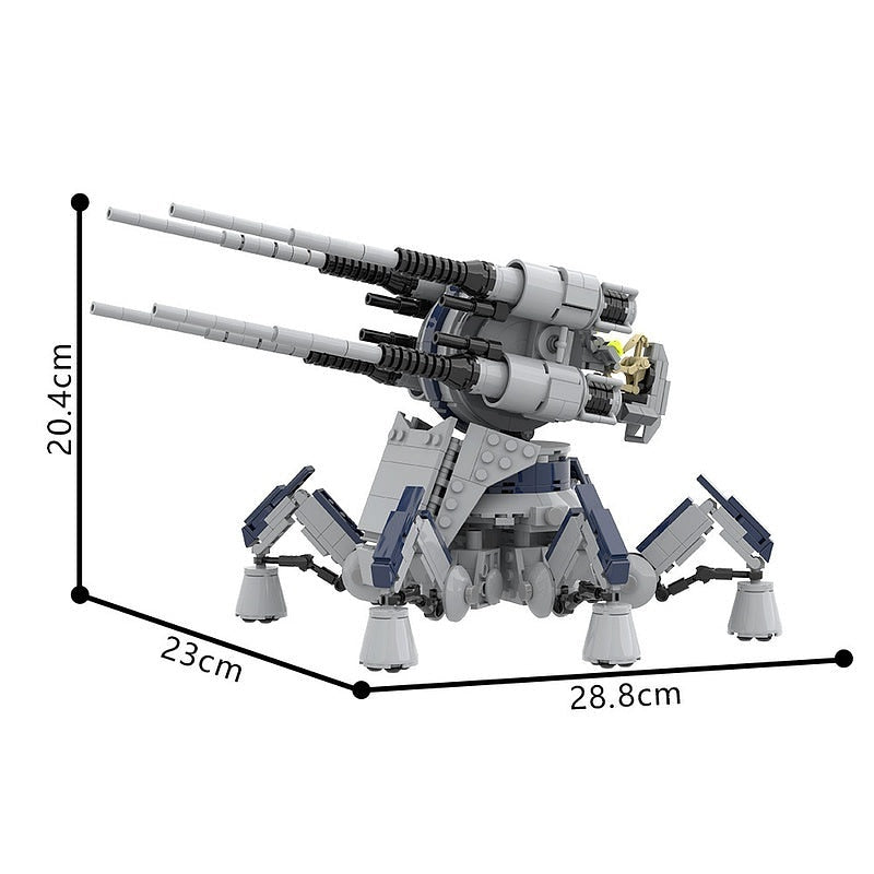 Futuristic Anti-Aircraft Artillery MOC Building Kit Sci-Fi Defense Model - 6