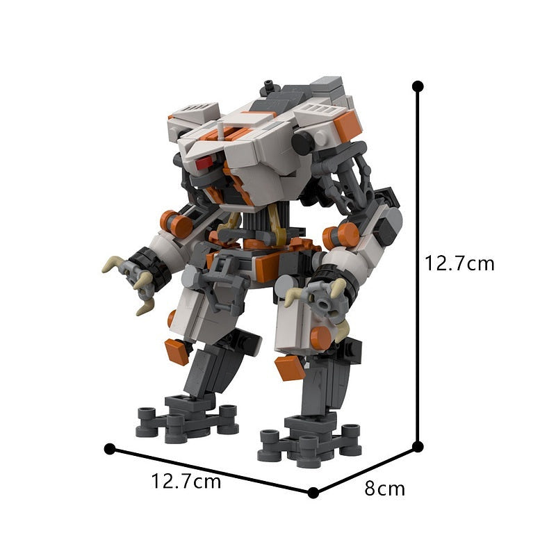 Futuristic Combat Mech MOC Building Kit | Advanced Battle Robot Model - 4