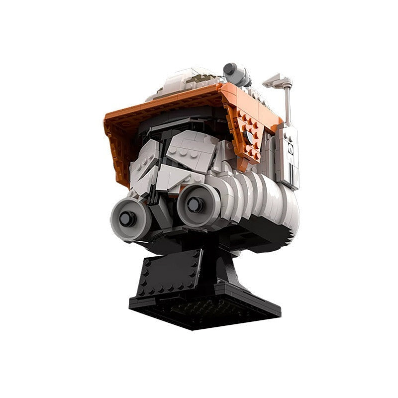 Galactic Commander Display Helmet MOC Building Kit Sci-Fi Helmet Model - 4