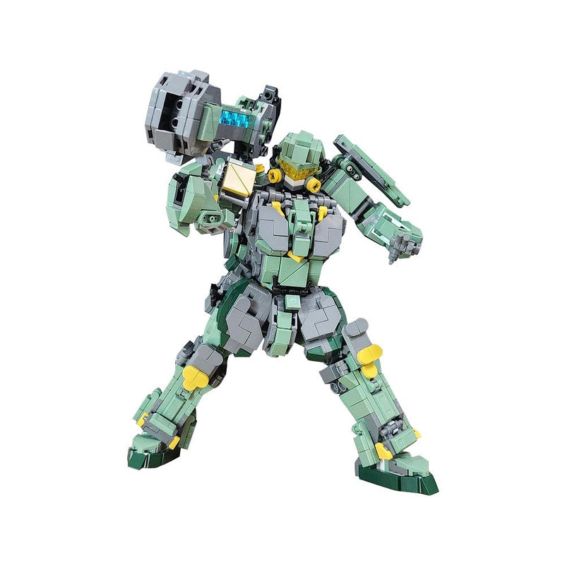 Green Type 2 Mech MOC Building Kit | Futuristic Robot Armor Model - 5