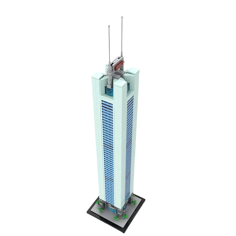 Guangzhou Landmark Skyscraper Building Kit | 1:800 Skyline Model CITIC Tower - 3