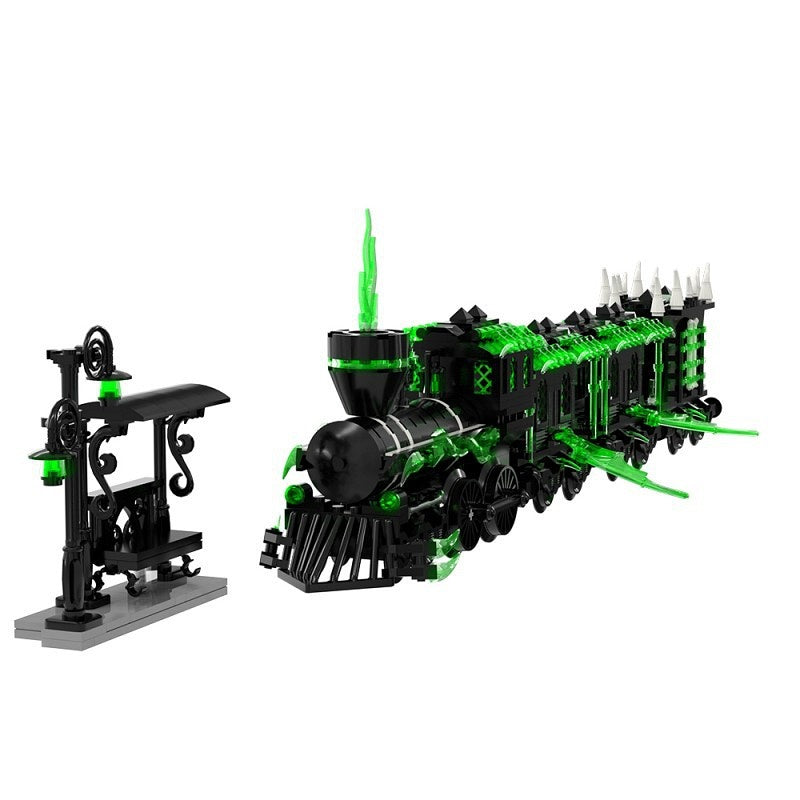 Halloween Ghost Train MOC Building Kit | Haunted Fantasy Locomotive - 12