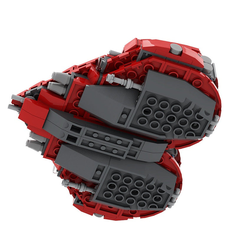 Herz-Class Heart Interceptor MOC Building Kit | Futuristic Starfighter - 7