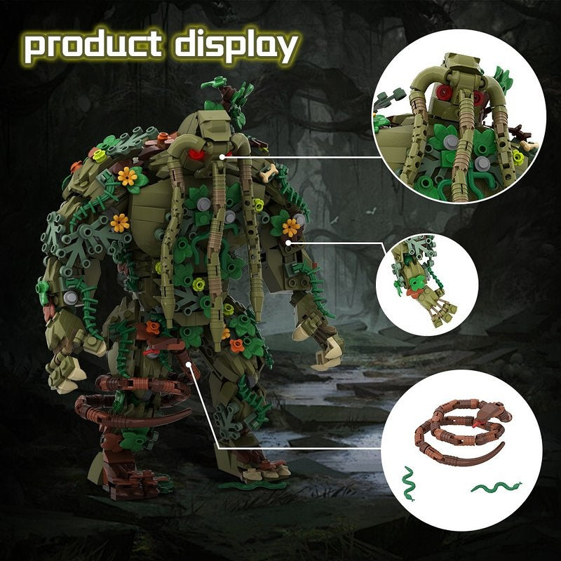 Humanoid Superhero Creature MOC Building Kit | Fantasy Figure Model - 6