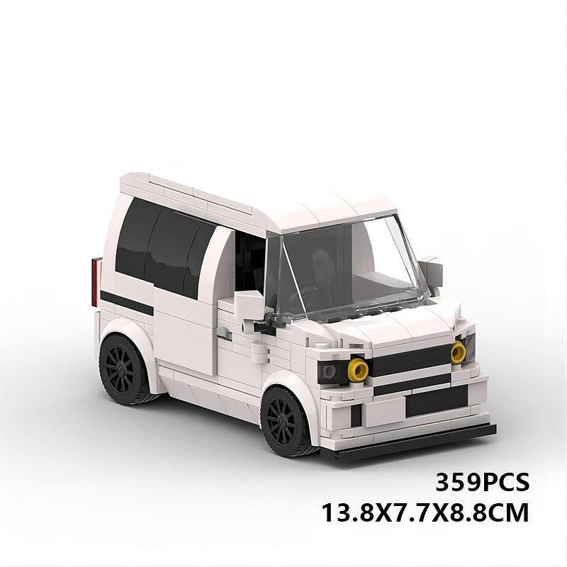 Japanese Kei Van MOC Vehicle Building Kit | 8 Stud Scale - 6