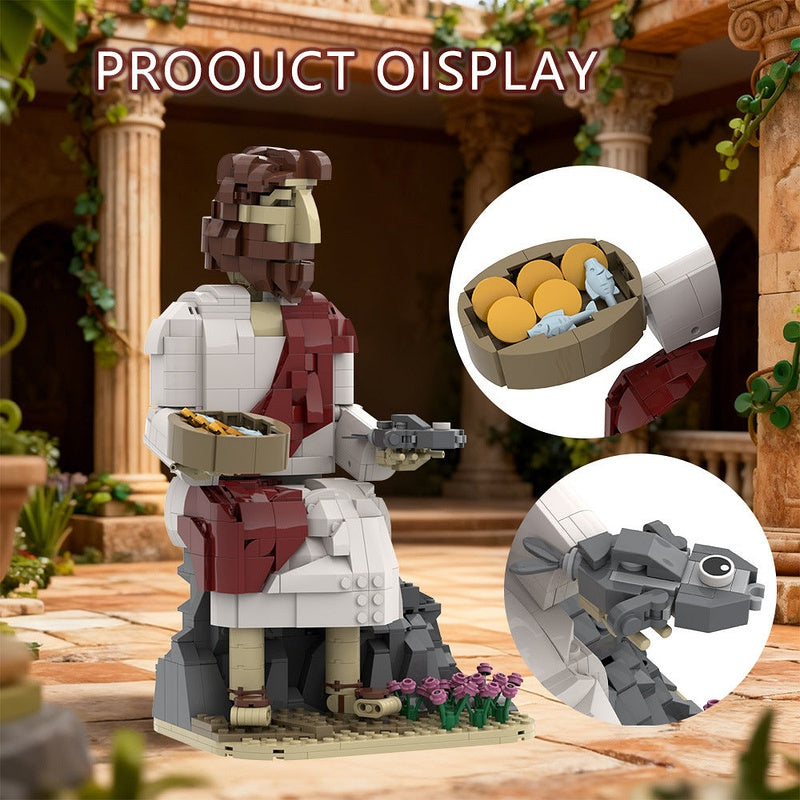Jesus Feeds The Multitude MOC Building Kit | Bible Scene Display Model - 5