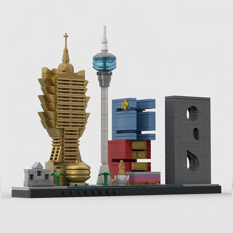 Macau Skyline Architecture Building Kit | LEGO-Compatible MOC - 4