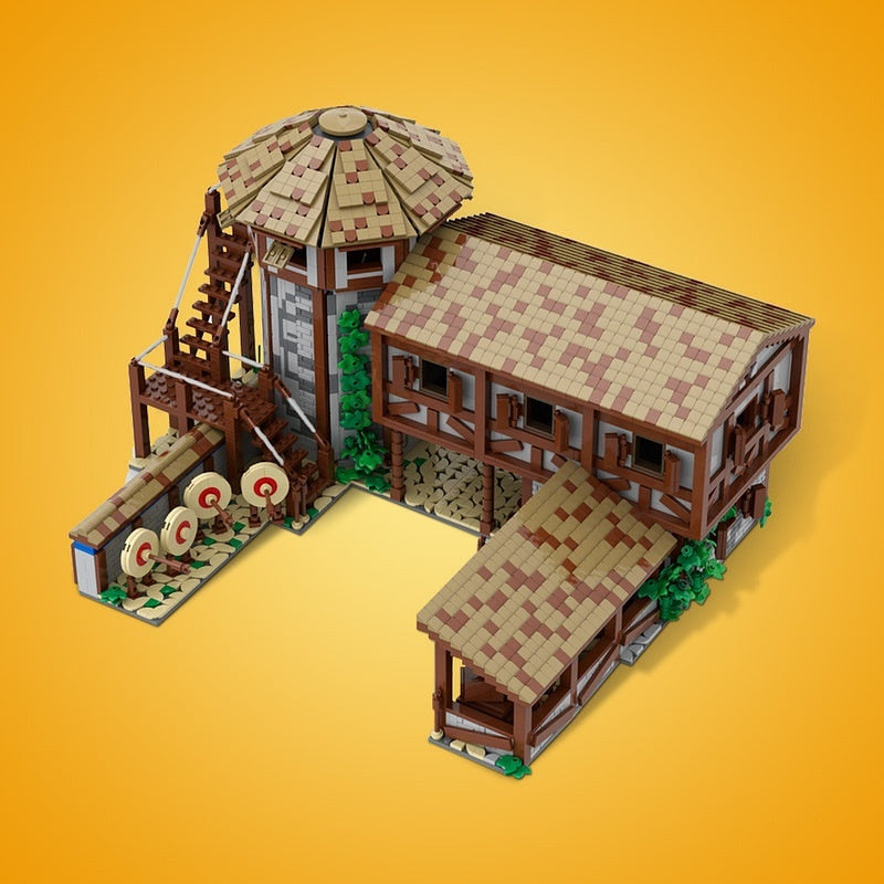 Medieval Archery Range MOC Building Kit | Fantasy Castle Training Ground - 5