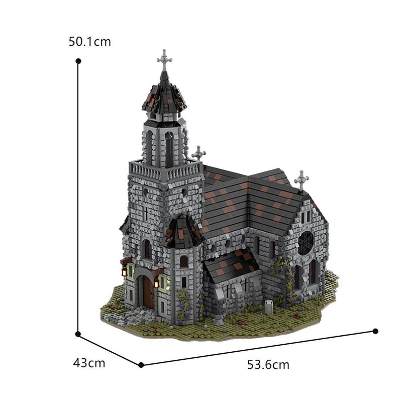 Medieval Cathedral MOC Building Kit | Historic Architecture Model - 7