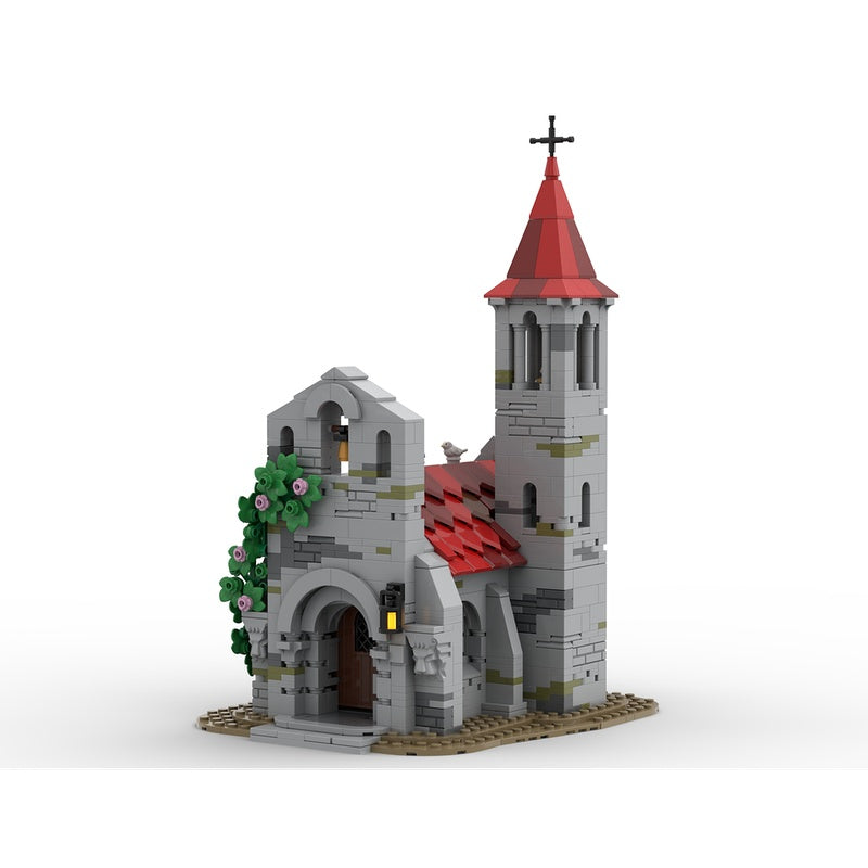 Medieval Village Church MOC Romanesque Architecture Building Kit - 6