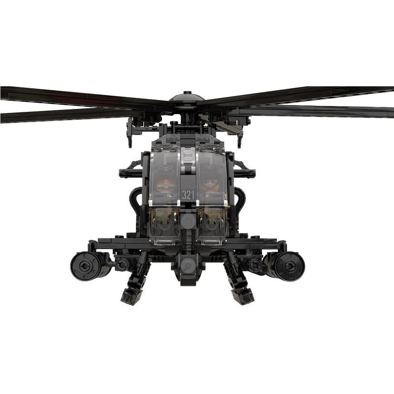 MH-6 Little Bird Helicopter MOC Building Kit | Tactical Aircraft Model - 4
