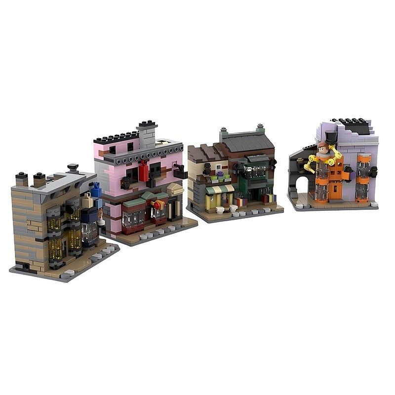 Micro Magic Alley MOC Wizard Street Building Kit - 4