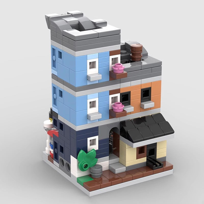 Mini Modular Detective Office MOC Building Kit | Mystery City Architecture - 8