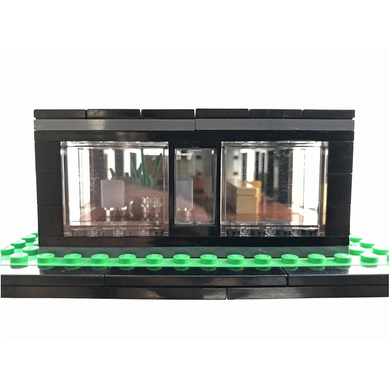 Modernist Glass House Residence MOC Building Kit - 5