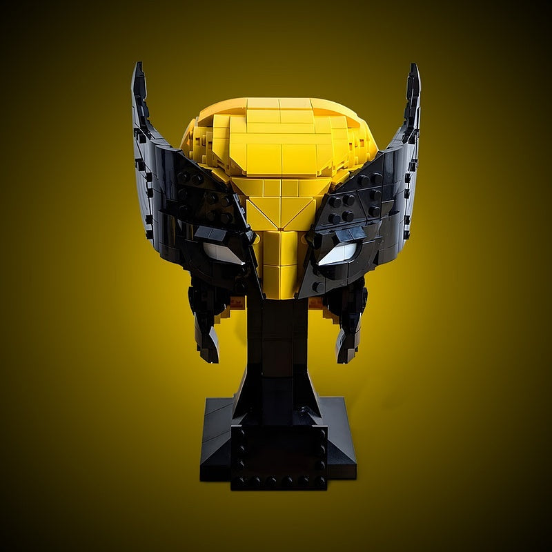 Mutant Hero Cowl Helmet MOC Character Display Building Kit - 3