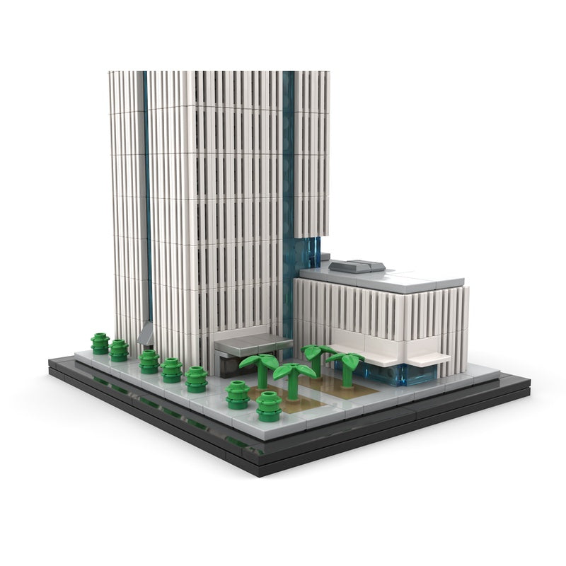 Nanjing Financial City Tower 1 MOC 1:800 Skyscraper Building Kit - 4