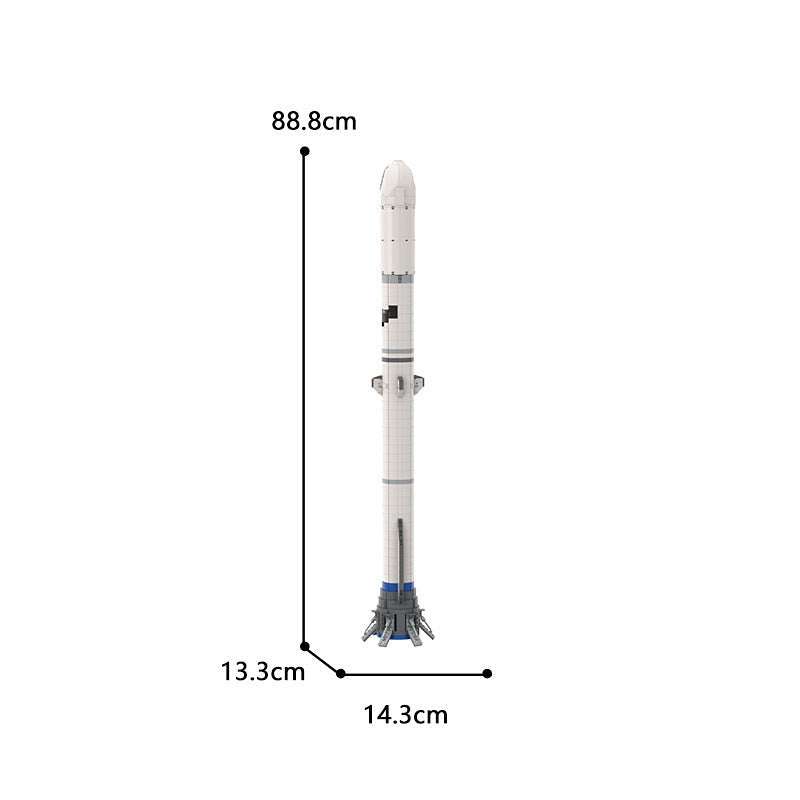 NG Heavy-Lift Orbital Rocket MOC Building Kit | 1:110 Scale Space Model - 7
