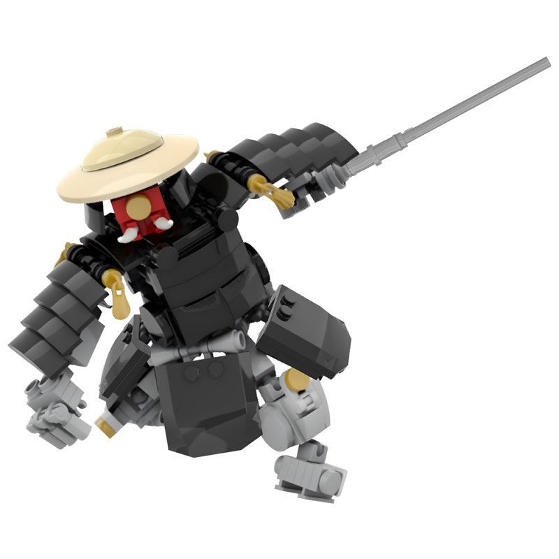Oni Samurai Mech MOC Building Kit | Armored Warrior Robot Figure Model - 5
