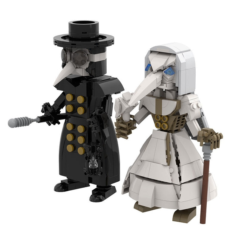 Plague Doctor Character MOC Building Kit | Historical Figure Model - 8