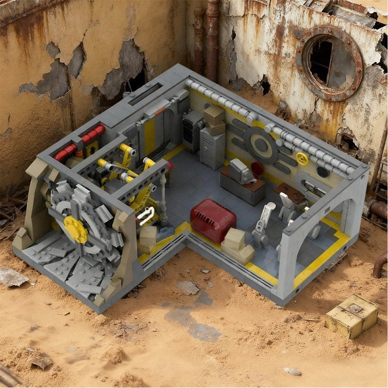 Post-Apocalyptic Vault Entrance MOC Building Kit - 3