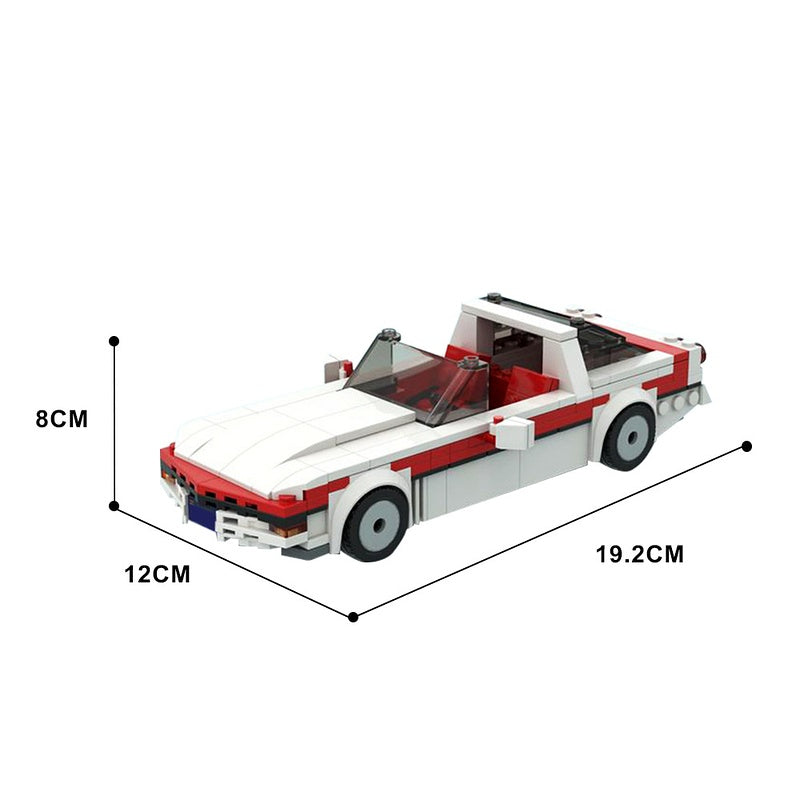 Retro C4 Sports Car MOC Building Kit | Classic Racing Vehicle Model - 4