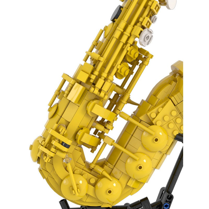 Saxophone MOC Building Kit | Detailed Musical Instrument Display Model - 6