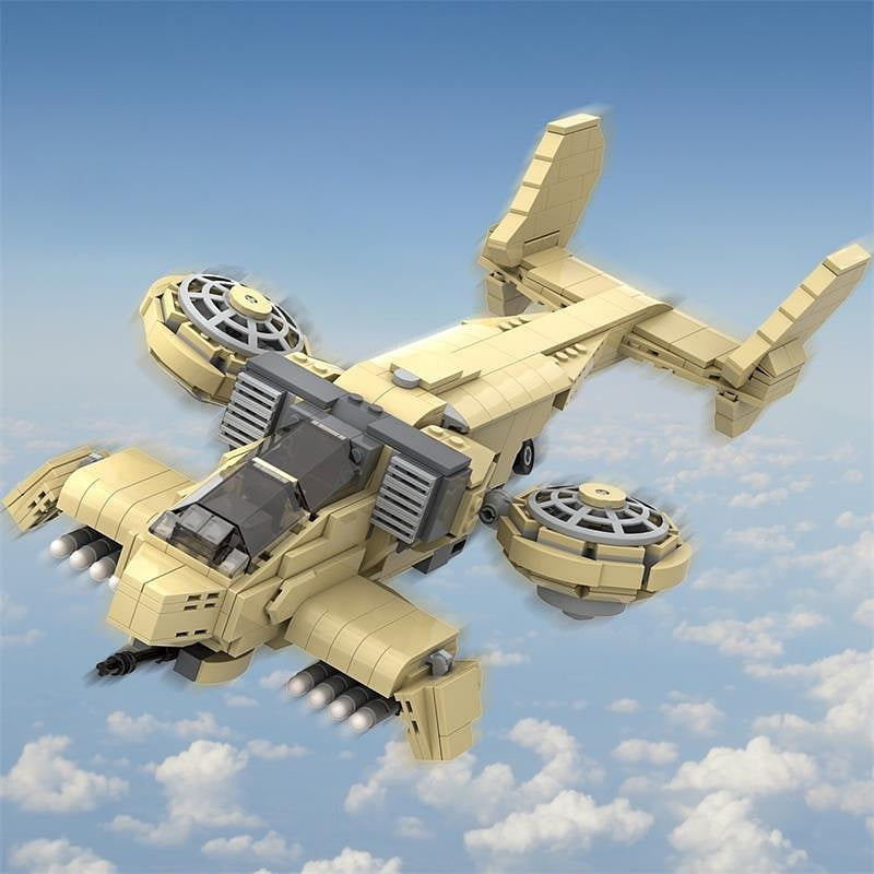 Sci-Fi VTOL Orca Fighter MOC Building Kit - 5