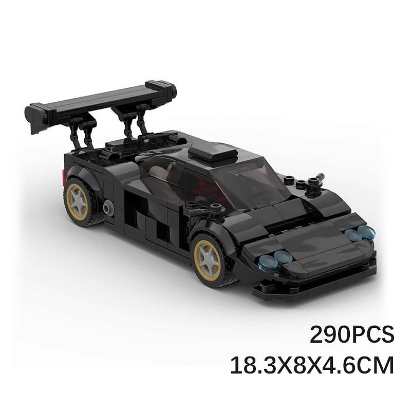 Stealth 787B Prototype Racing Car MOC Building Kit | Racing Vehicle Model - 5
