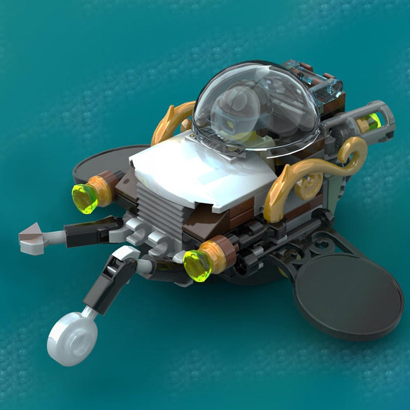Steam Powered Science MOC Building Kit | Steampunk Laboratory Model - 6